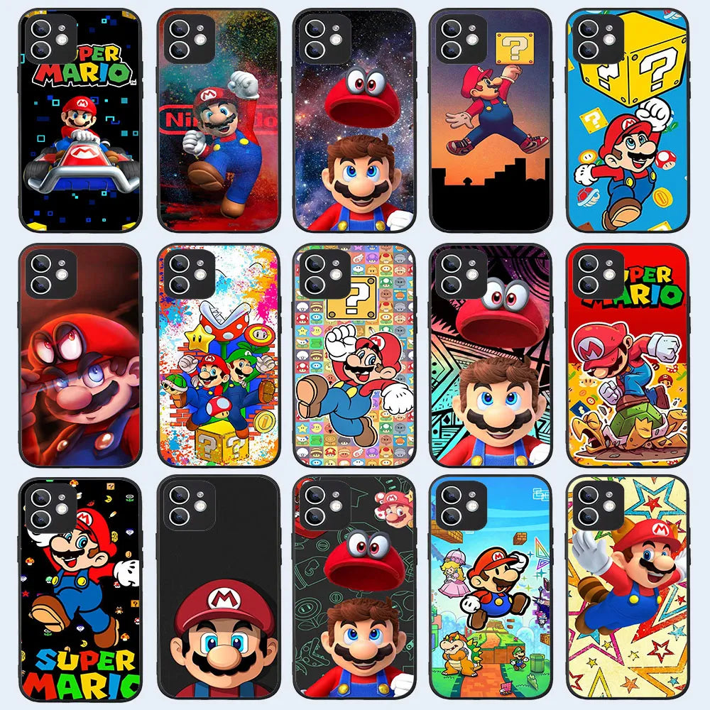 YS-8 Cartoon  Marios Silicone Case For iPhone 0.3 - IDefend