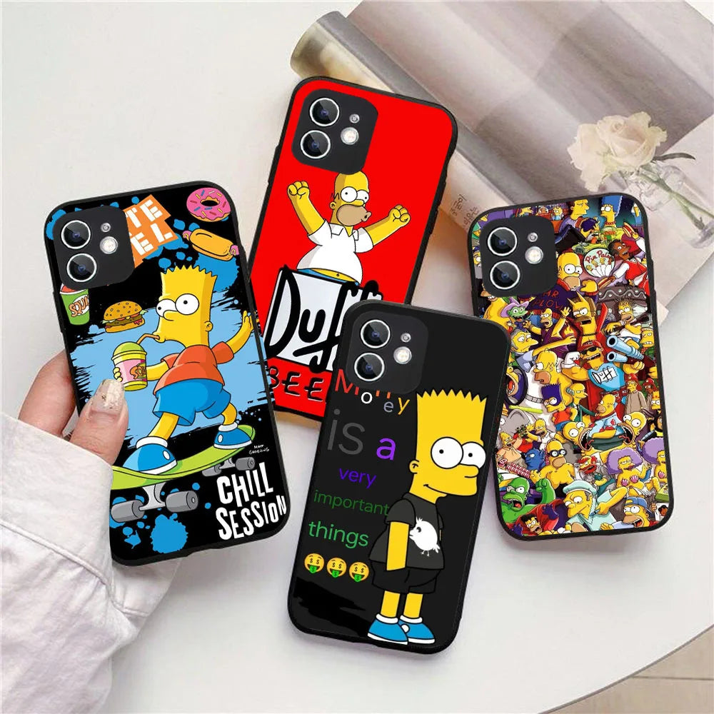 YS-61 Simpson Family Silicone Case For iPhone 0.1 - IDefend