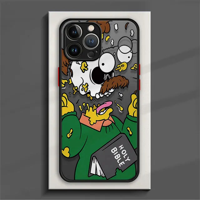 Matte Phone Case for iPhone The Simpsons Family