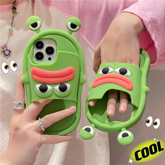 Fun Big Mouth Frog Shoes 3D Protective Case Suitable For iPhone - IDefend