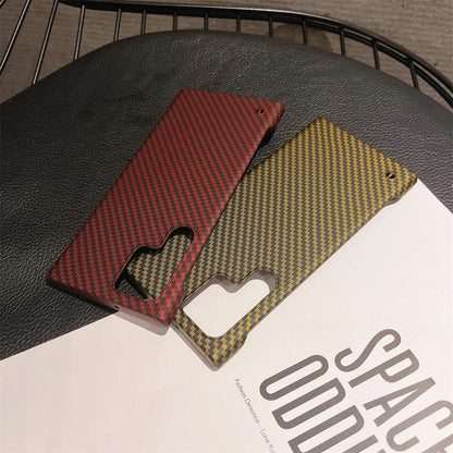Frameless Carbon Fiber Pattern Phone Case For Samsung Galaxy - IDefend
