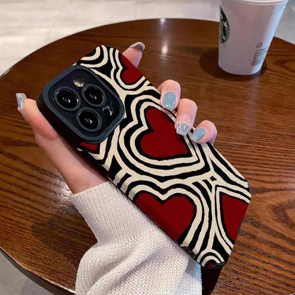 Fashion Romantic Love Hearts Phone Case For iPhone - IDefend