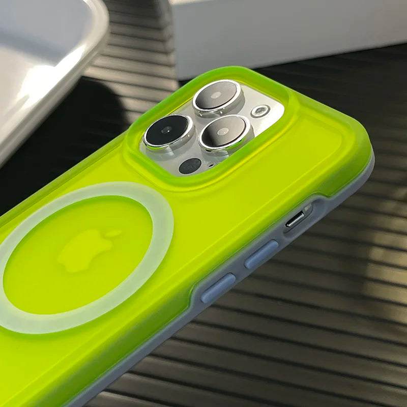 Fluorescence Color Matte For Magsafe Case For iPhone