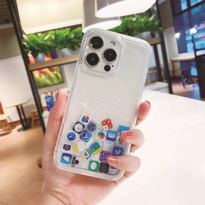 Luminous Luxury Sand Phone Case for iPhone 1 - IDefend