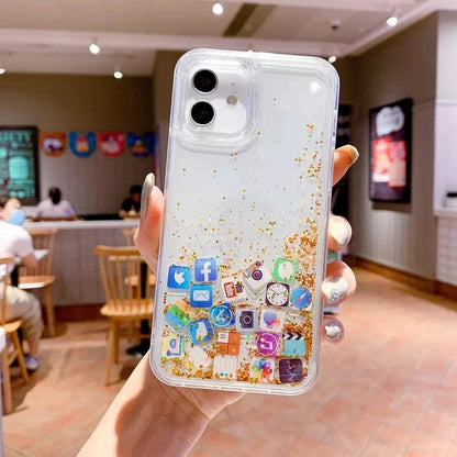 Luminous Luxury Sand Phone Case for iPhone 1 - IDefend