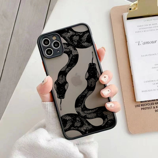 Snake Graphic Hard Matte Phone Case For iPhone 2 - IDefend