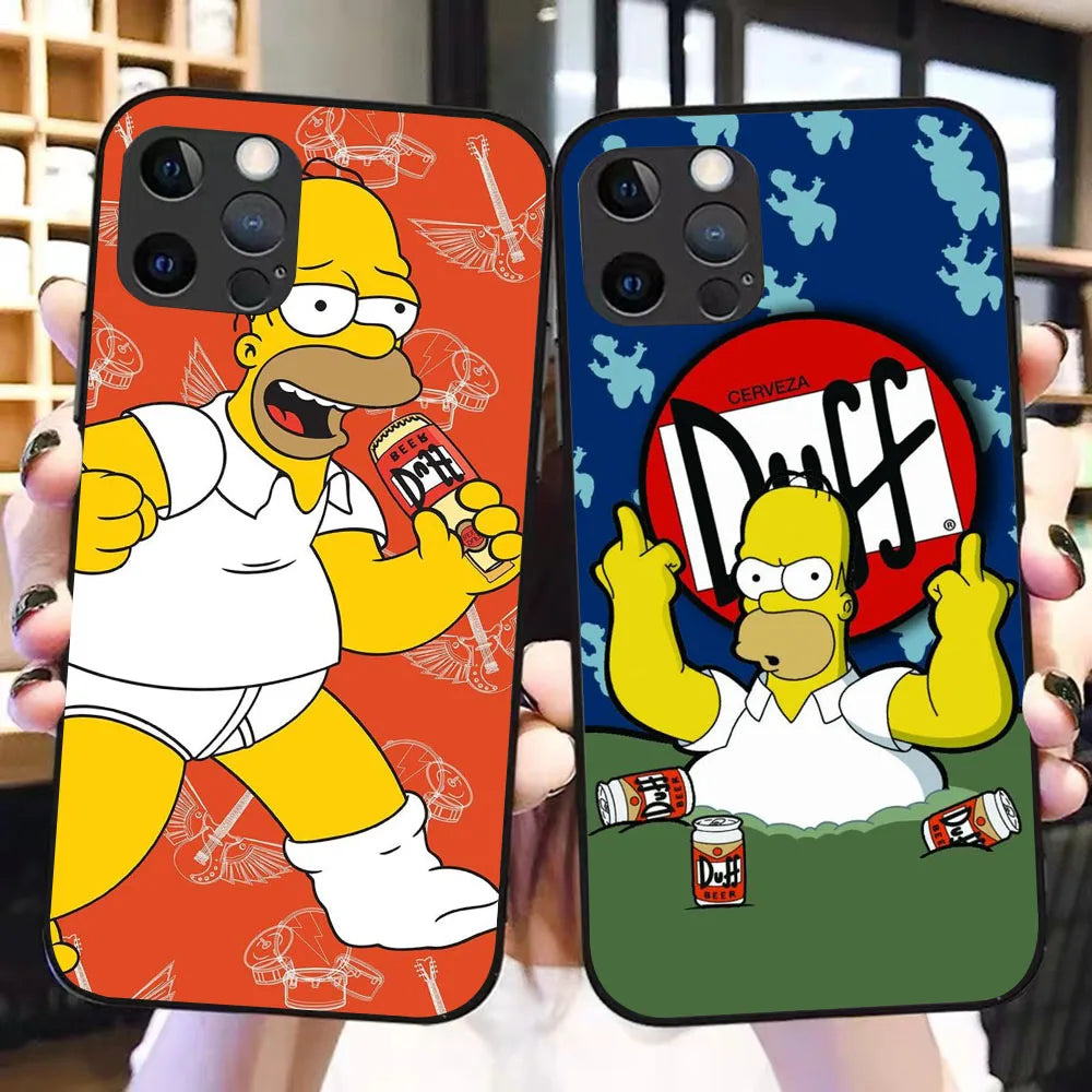 YS-61 Simpson Family Silicone Case For iPhone 0.1 - IDefend