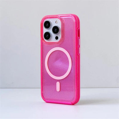 Fluorescent Glitter Magnetic Case for iPhone 0.1 - IDefend