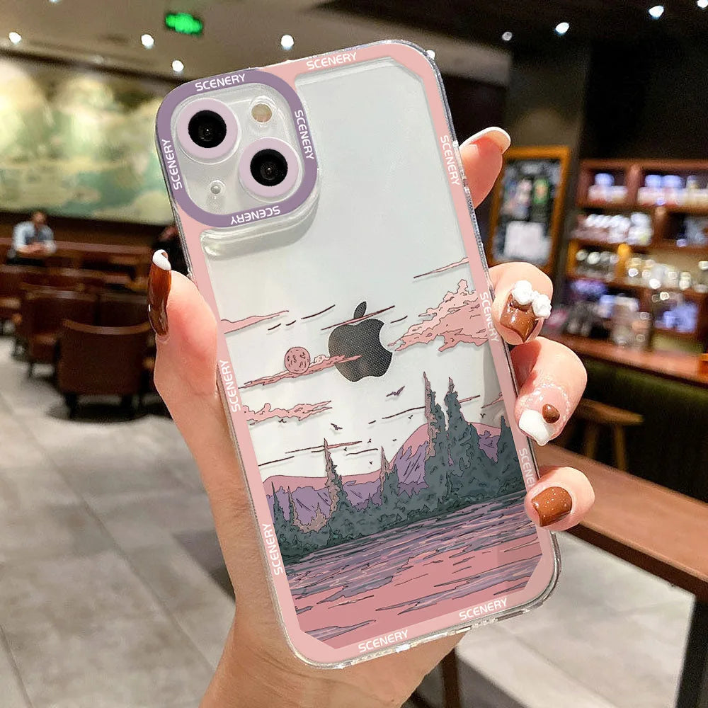 Scenery Sunset Phone Case For IPhone