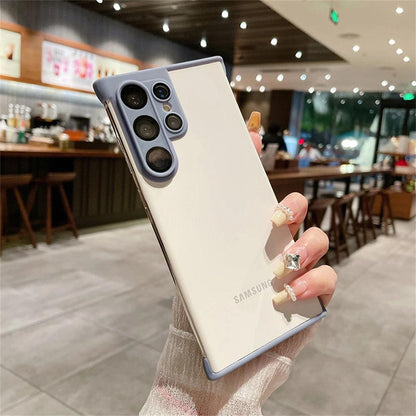 Luxury Camera Lens Glass Film Protection Four Corner Air Cushion Case for Samsung - IDefend