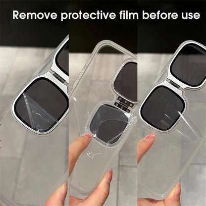 Luxury Transparent Stand Acrylic Case for iPhone - IDefend