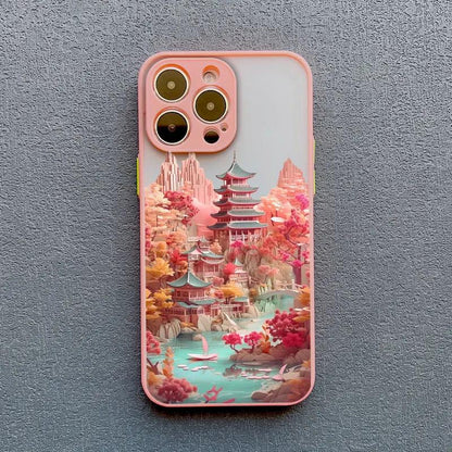 Fashion Magnificent Mountains And Rivers Scenery Phone Case For iPhone - IDefend