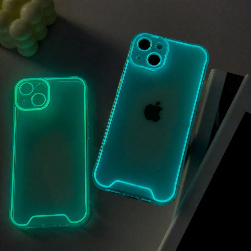 Lovebay Night Light Luminous Silicone Soft Phone Case for iPhone