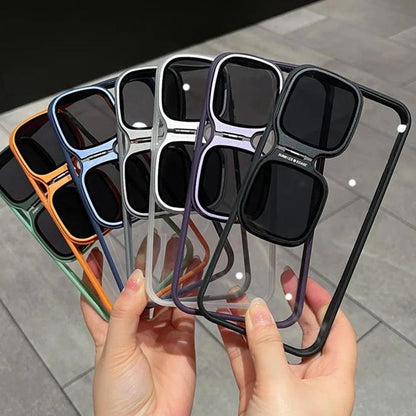 Luxury Transparent Stand Acrylic Case for iPhone - IDefend