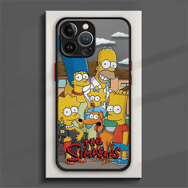 Matte Phone Case for iPhone The Simpsons Family