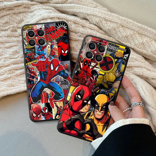 Marvel Spiderman Deadpool Phone Case for Honor X6 X6a X8a 70 Magic5 Lite 90 Pro X7 X9a X8 8X Bumper Luxury Cover TPU Soft
