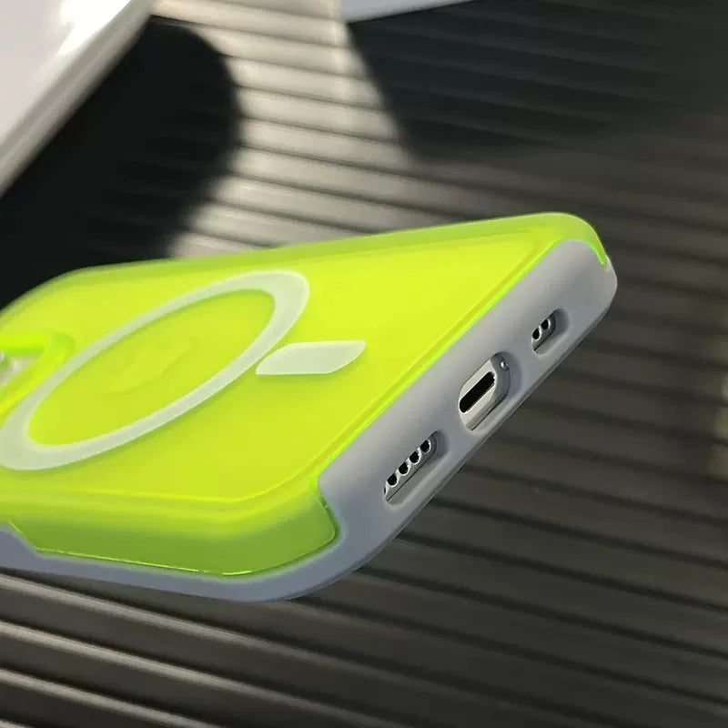 Fluorescence Color Matte For Magsafe Case For iPhone