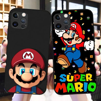 YS-8 Cartoon Marios Silicone Case For iPhone - IDefend
