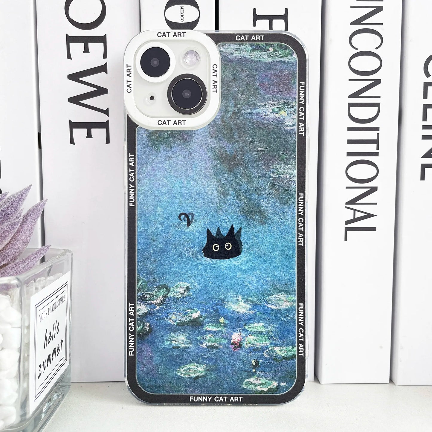 Claude Monet Van Gogh Funny Cat Art Phone Case For iPhone 0.1 - IDefend