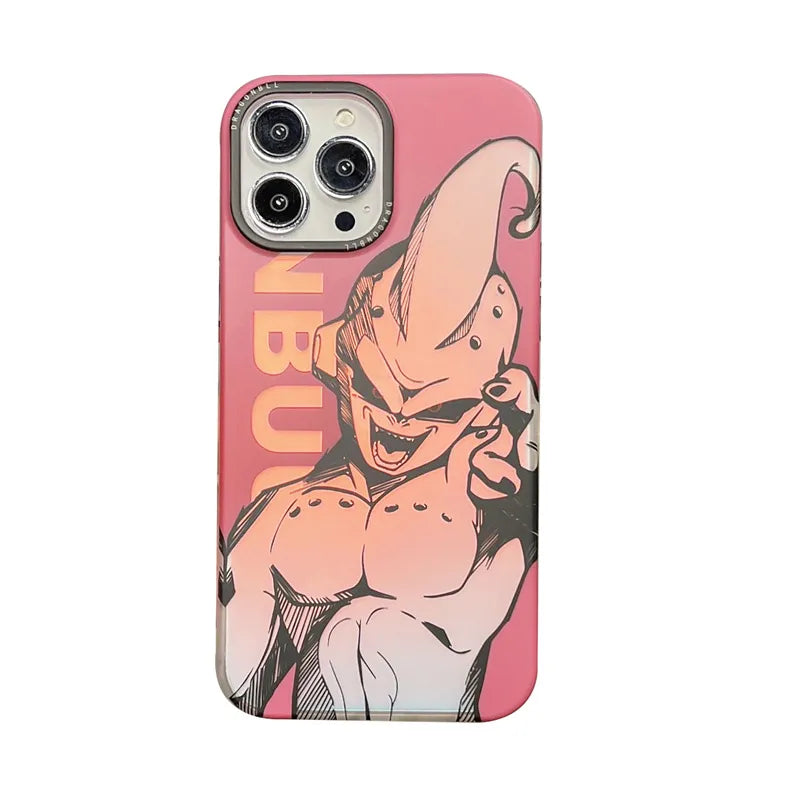 Dragon Ball Goku Vegeta Majin Buu Laser Phone Case for iPhone - IDefend