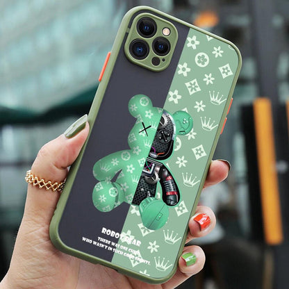 Luxury Robots Bears Armor Matte Phone Case for IPhone 1 - IDefend