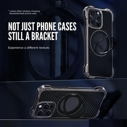 Heavy Duty Metal Stand Phone Case For Iphone - IDefend
