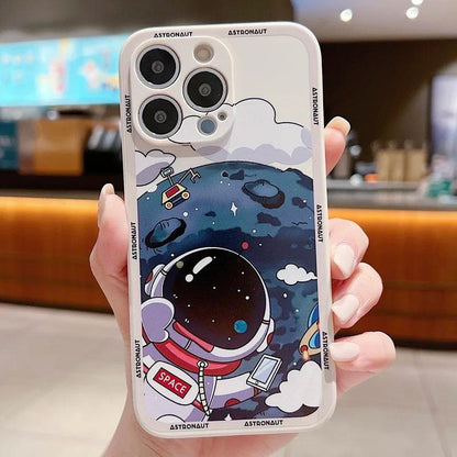 Luxury Space Astronaut Phone Case For iPhone - IDefend