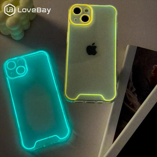 Lovebay Night Light Luminous Silicone Soft Phone Case for iPhone - IDefend