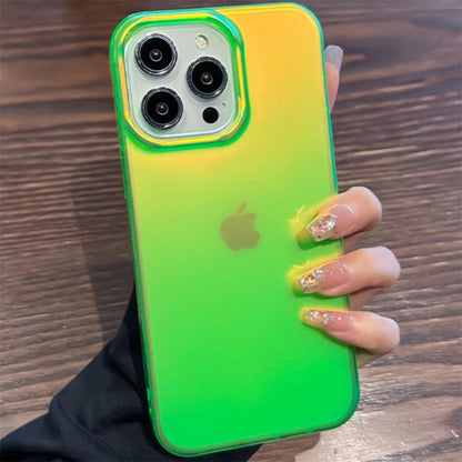 Luxury Colorful Laser Matte Clear Silicone Soft Case For iPhone - IDefend