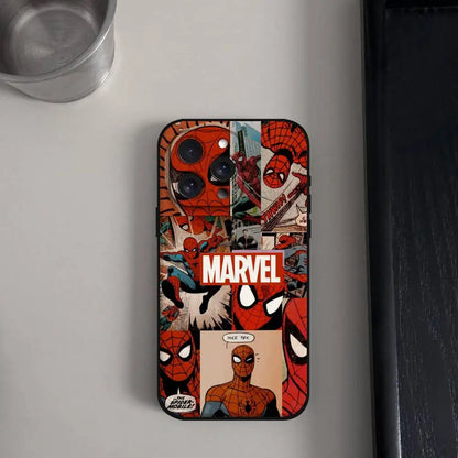 M-Marvel S-Spider-Man Phone Case For IPhone 17 15 Pro Max 14 Pro 12 11 13 Mini X XR XS 16 Plus SE Back Cover
