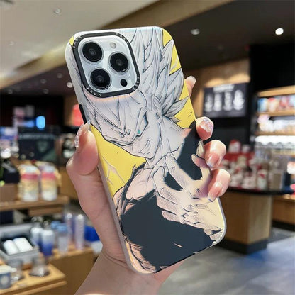 Dragon Ball Goku Vegeta Majin Buu Laser Phone Case for iPhone - IDefend
