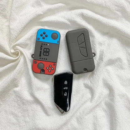 Game Machine Style for VW Golf 8 Mk8 GTI GTD R ID3 ID4 2020 Remote Smart Car Key Case Cover Fob Holder Keychain Accessories
