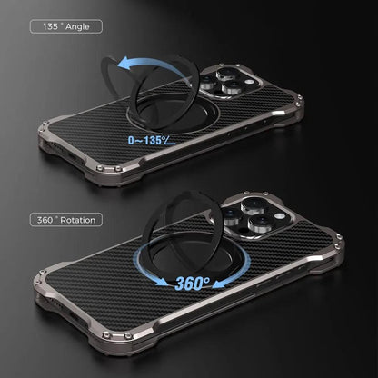 Heavy Duty Metal Stand Phone Case For Iphone - IDefend