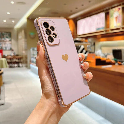 Love Heart Side Pattern Phone Case For Samsung Galaxy - IDefend