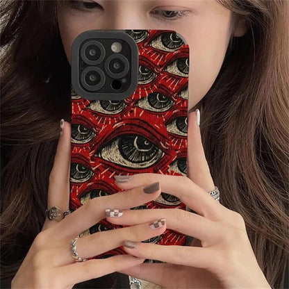 Fashion Spooky Scary Red Eye Case For iPhone - IDefend