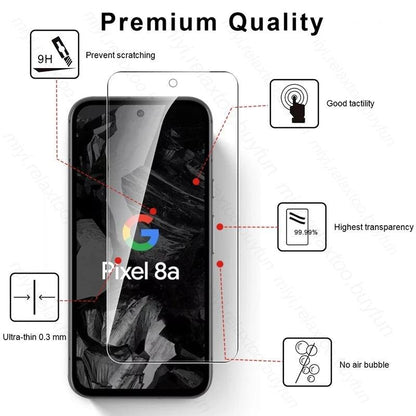 8 In 1 Tempered Glass Camera Lens & Screen Protector For Google Pixel - IDefend