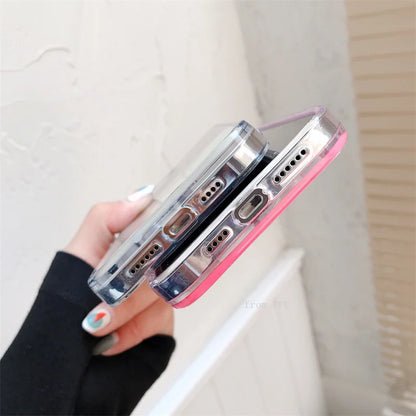 Night Glow Gloss Dynamic Sand Liquid Back Iphone case - IDefend
