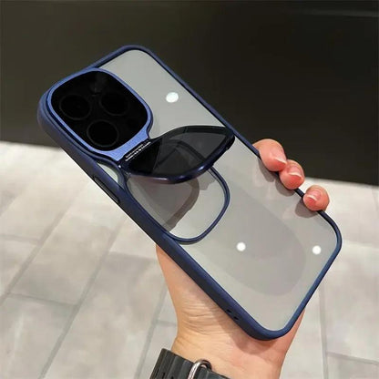 Luxury Transparent Stand Acrylic Case for iPhone - IDefend