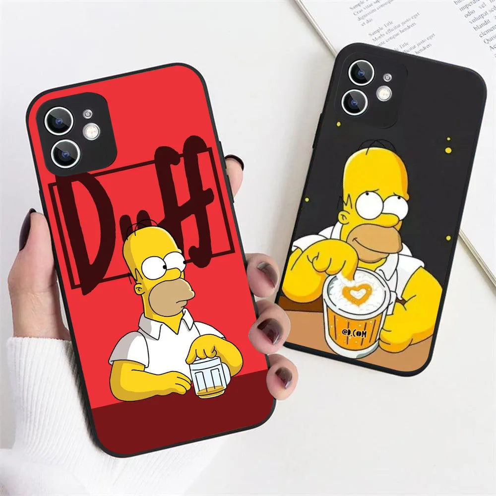 YS-61 Simpson Family Silicone Case For iPhone 0.1 - IDefend