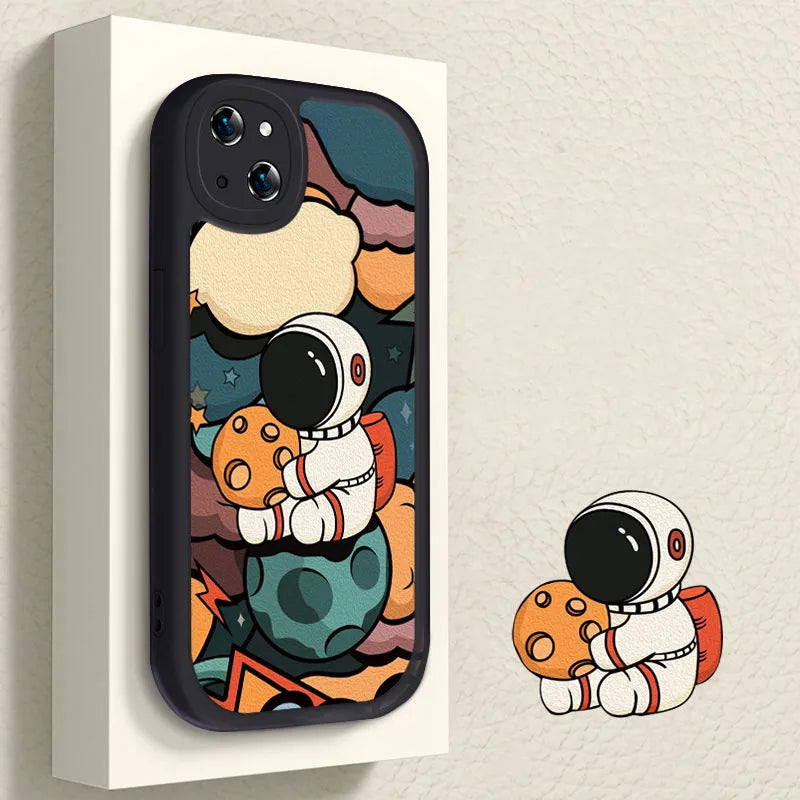 Cute Planet Astronaut Case For iPhone - IDefend