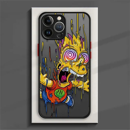 Matte Phone Case for iPhone The Simpsons Family - IDefend