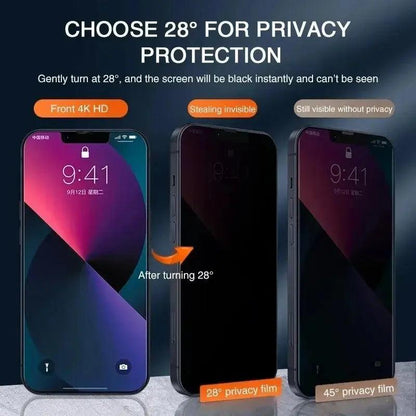 Privacy Screen Protector For Vivo Anti-Spy Glass 4Pcs - IDefend