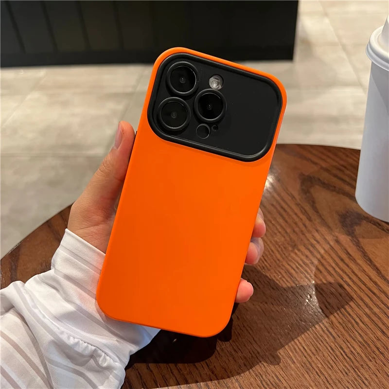 Contrast Color Large Window Case For iPhone