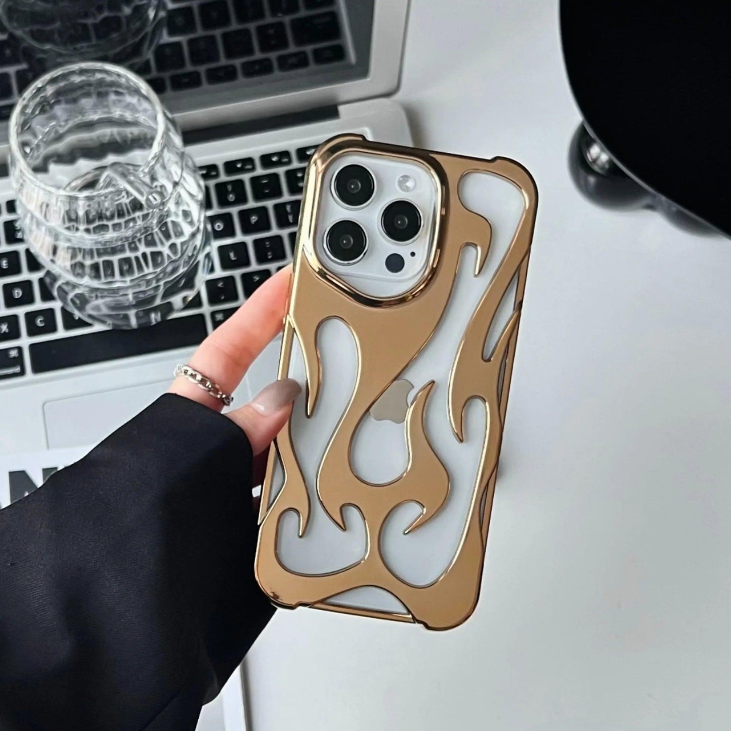 New 3D Flame pattern Phone Case for iPhone