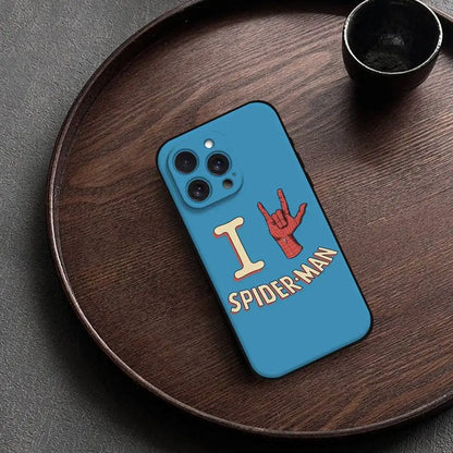 M-Marvel S-Spider-Man Phone Case For IPhone 17 15 Pro Max 14 Pro 12 11 13 Mini X XR XS 16 Plus SE Back Cover