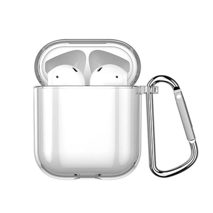 Clear Case Compatible with AirPods Pro 4 3 2 1, Soft TPU Protective Cover [Anti-Yellowing] [Shockproof] with Lanyard