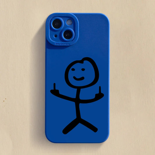 Cartoon Man Matchman Phone Case For iPhone - IDefend