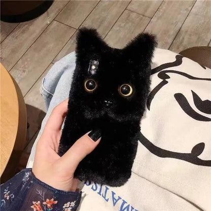Winter Warm Plush Phone Case For iPhone - IDefend
