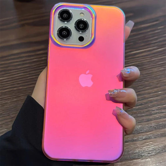 Luxury Colorful Laser Matte Clear Silicone Soft Case For iPhone - IDefend