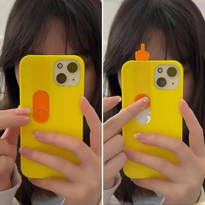 Middle Finger Funny Phone Case For iPhone - IDefend